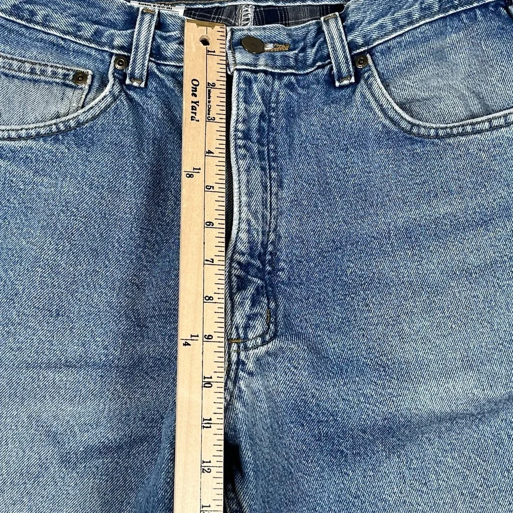Carhartt Flannel Lined Jeans Mens 36x32 Relaxed Fit Blue Denim Workwear B172 DST
